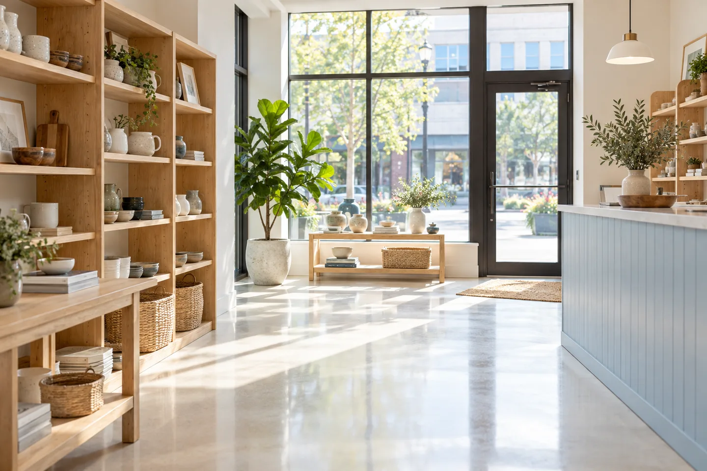 Illustrative shop interior